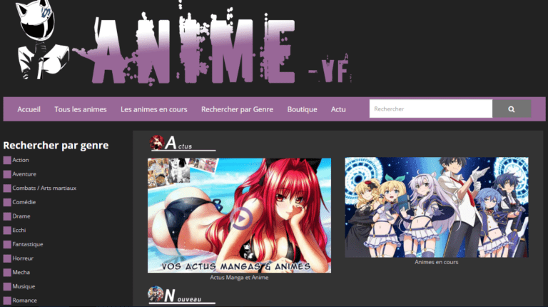 Anime VF - Mangas animes en vf et vostfr gratuit - Astuce Web et TIC