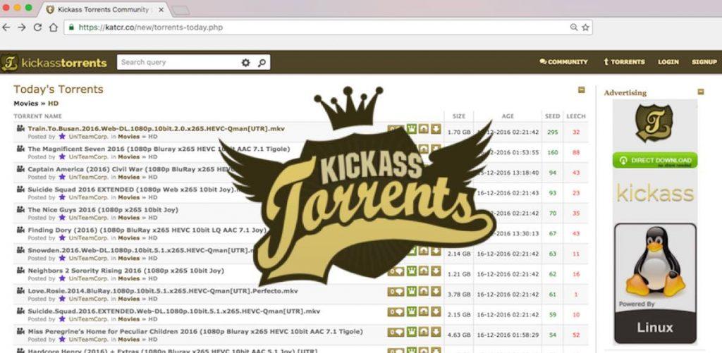 Meilleurs sites Web KickAss Torrent 2020 (100% de travail)